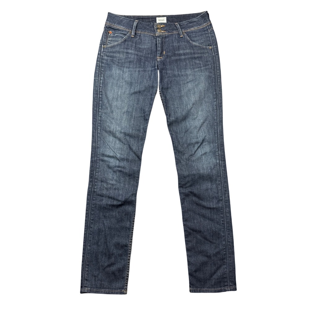 Hudson Collin Flap Skinny Jeans Dark Wash Low Rise Denim Size 29 Women